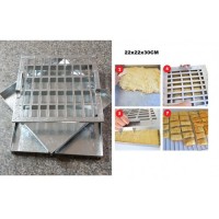 RUSK PAN 2 + CUTTER 22x22x30CM RUSK PAN 2 + CUTTER 22x22x30CM