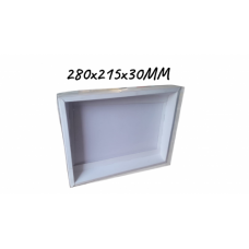 BOX CHOC LARGE WHITE 255x195x30MM