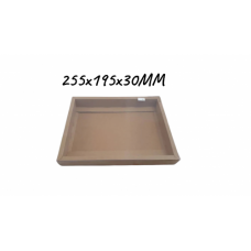 BOX CHOC LARGE KRAFT 255x195x30MM