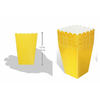 POPCORN BOXES SMALL YELLOW 5'S