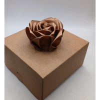 RIBBON ROSES DARK BROWN 40MM