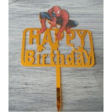 C/TOPPER HBD SPIDERMAN GOLD