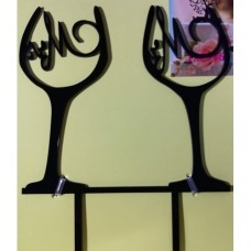 C/TOPPER WE DO BLACK GLASS BIG