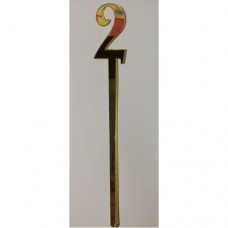 C/TOPPER NUMBER 2 GOLD