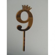 C/TOPPER NUM MINI 9 GOLD