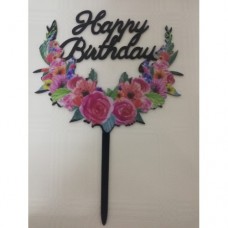 C/TOPPER HBD FLOWERS
