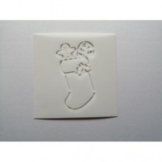 STENCIL XMAS STOCKING 14*14