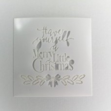 STENCIL MERRY CHRISTMAS 14*14