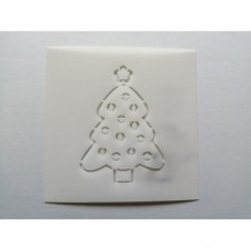 STENCIL XMAS TREE 14*14