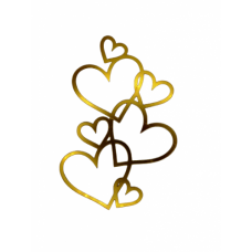 C/TOPPER LINE ART HEARTS