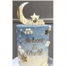 C/TOPPER 8PC MOON & STAR