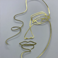 C/TOPPER LINE ART LADYS FACE 1