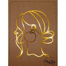 C/TOPPER LINE ART DECOR LADY 16 +-18CM