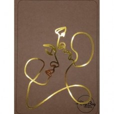C/TOPPER LINE ART DECOR COUPLE 14 +-18CM