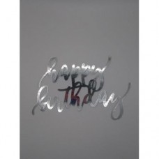 C/TOPPER LINE ART DECOR HBD SILVER 1