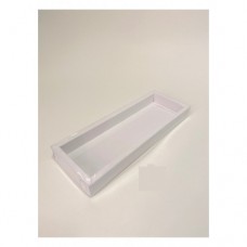 BOX RECT CHOC WHITE 110x305x30MM