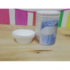 C/CAKE CUPS WHITE 10.5CM 300'S