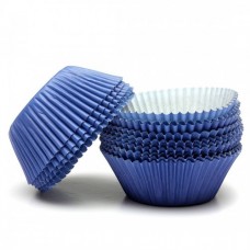 C/CAKE CUPS NAVY BLUE 9CM 100'S