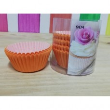 C/CAKE CUPS ORANGE 9CM 100'S