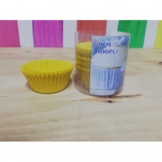 C/CAKE CUPS MUSTARD 9CM 100'S