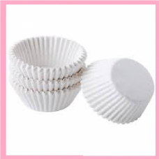 C/CAKE CUPS WHITE 10.5CM 100'S