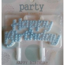 CANDLE TOPPER HBD BLUE