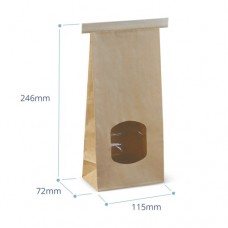 TIN TIE BAGS WINDOW MEDIUM 10'S