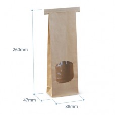 TIN TIE BAGS WINDOW SMALL 10'S