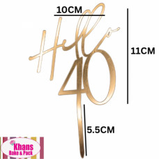 C/TOPPER HELLO 40 GOLD