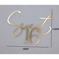 C/TOPPER SWEET 16 GOLD