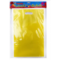 PARTY LOOT BAG MUSTARD 10'S