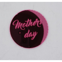 C/TOPPER BADGE MOTHERS DAY PINK