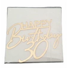 C/TOPPER HAPPY BIRTHDAY 30 NO STICK