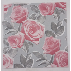 SERVITTES GREY & PINK ROSES 20\S