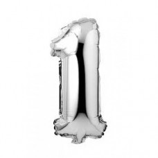 BALLOON NUMBER 1 SILVER 16