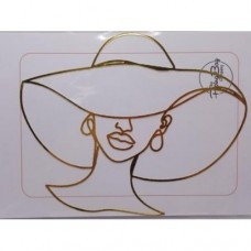C/TOPPER LINE ART DECO LADY 13 +-18CM