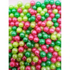 SPRINKLES PEARLS 6MM MIXED XMAS 50ML