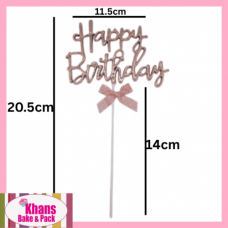 C/TOPPER HBD ROSE GOLD WITH BOW