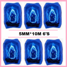 RIBBON EGGS 5MM*10M BLUE 6'S