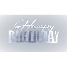 C/TOPPER BIRTHDAY QUEEN SILVER