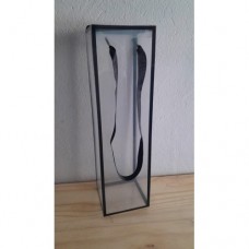 GIFT BAG C/THRU BOTTLE SHAPE