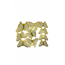 BUTTERFLIES CARD YELLOW & GOLD