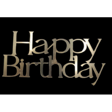C/TOPPER HAPPY BIRTHDAY GOLD +-8/9CM