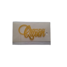 C/TOPPER BIRTHDAY QUEEN GOLD +-9CM