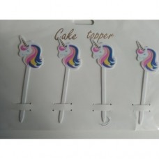 C/TOPPER UNICORN 12CM 4'S
