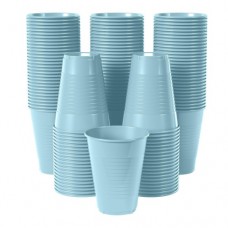 PLASTIC CUPS LIGHT BLUE 200ML 50'S