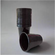 PLASTIC CUPS BLACK 200ML 50'S