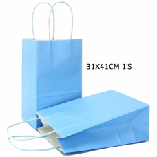 GIFT BAG XL LIGHT BLUE 31X41CM 1'S