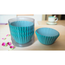 C/CAKE CUPS TEAL 8CM 100'S