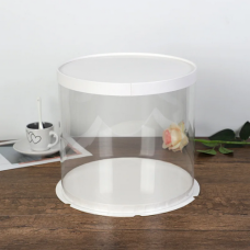 CAKE DOME & BASE WHITE 22CM*22CM*16CM